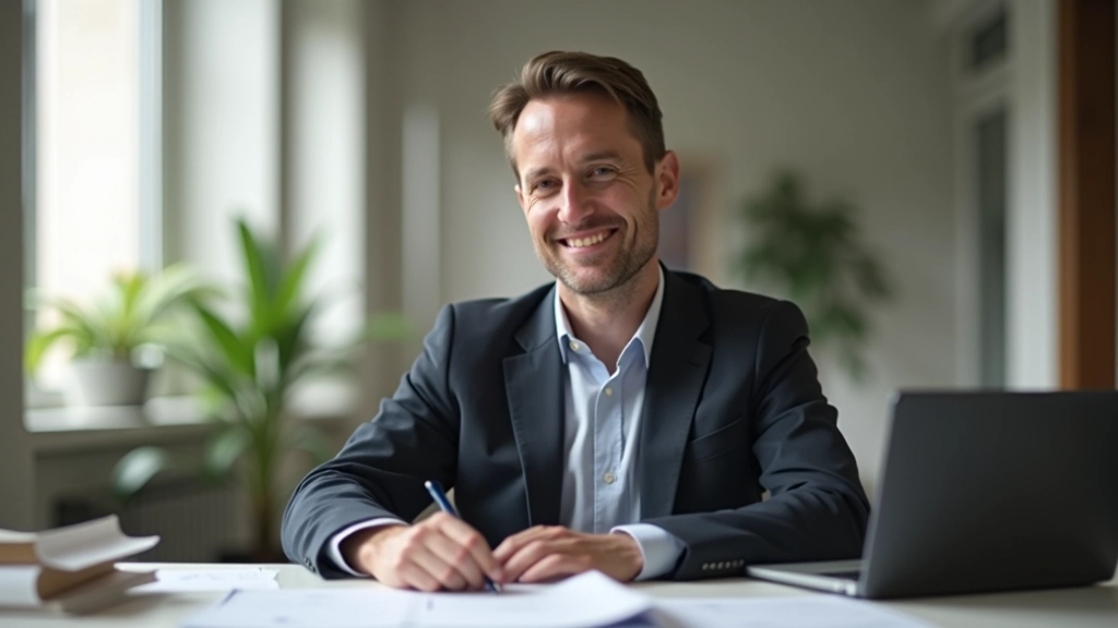 Coach professionnel travaillant à son bureau avec matériels de planification