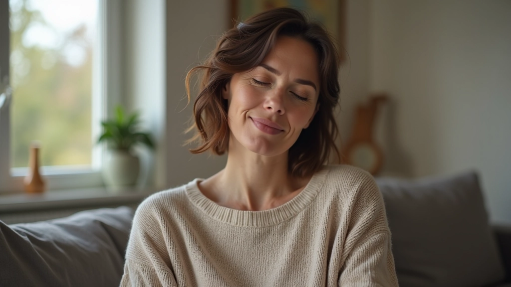 Personne assise en position de méditation, dans un environnement calme avec lumière naturelle